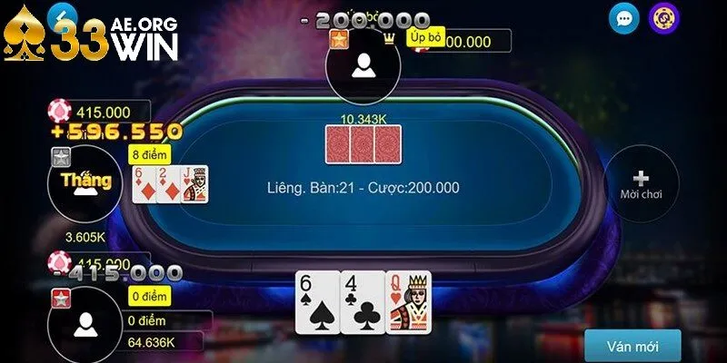 Thông tin các tay bài trong game bài Liêng đổi thưởng